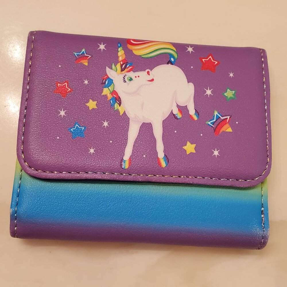 Lisa Frank Loungefly Unicorn Wallet and ID card holder- New